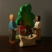 Ostheimer, personage en bois, père avec peau marron en bois, figurine en bois jouet imaginaire