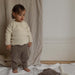 brassière bébé en 100% alpaga couleur crème par Minimalisma, baby wrap cardigan by Minimalisma, style koala