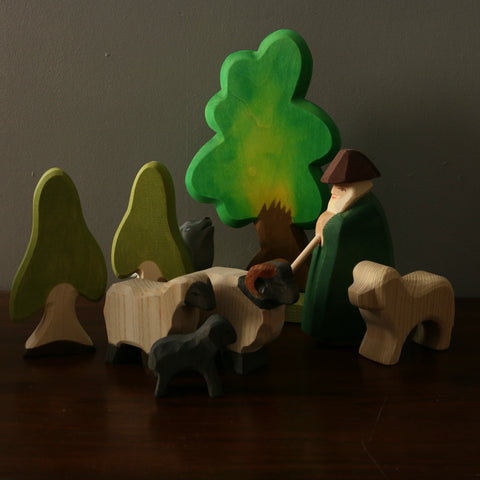 nouvelle collection Ostheimer jouets en bois, figurine Bélier de Mouton des Landes Stable en Bois fait a la main en allemagne