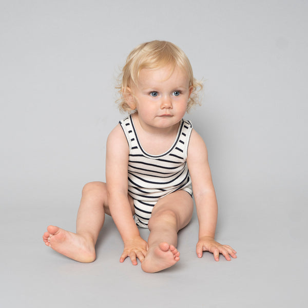 body bébé en soie et coton par Minimalisma, body enfant en soie naturel et coton, vêtements naturel Arbre Bleu