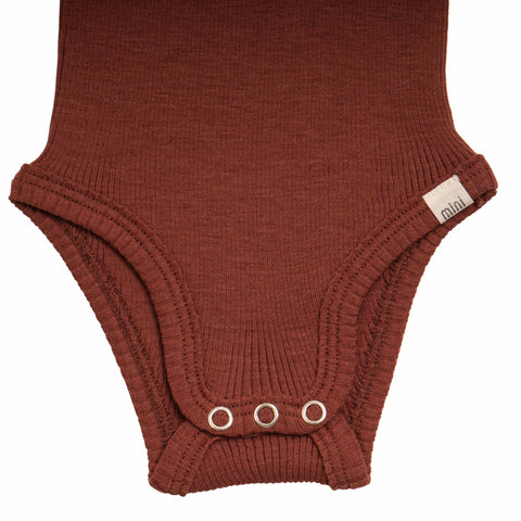 body enfant en laine merinos par Minimalisma, seamless collection, body Minimalisma couleur rhubarb