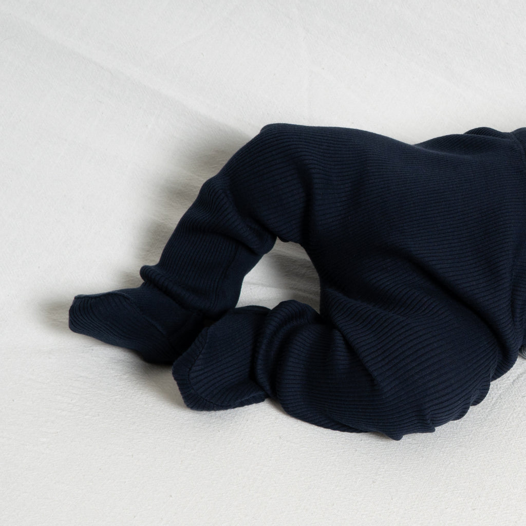 leggings aux pieds bébé et nouveau né en soie et coton par Minimalisma, nouvelle collection