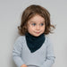 bandana et écharpe bébé en 100% laine merinos par Minimalisma gris