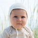 beguin bébé tricoté en coton biologique par Serendipity Organics, trés douce bonnet bébé en coton biologique chez Arbre Bleu