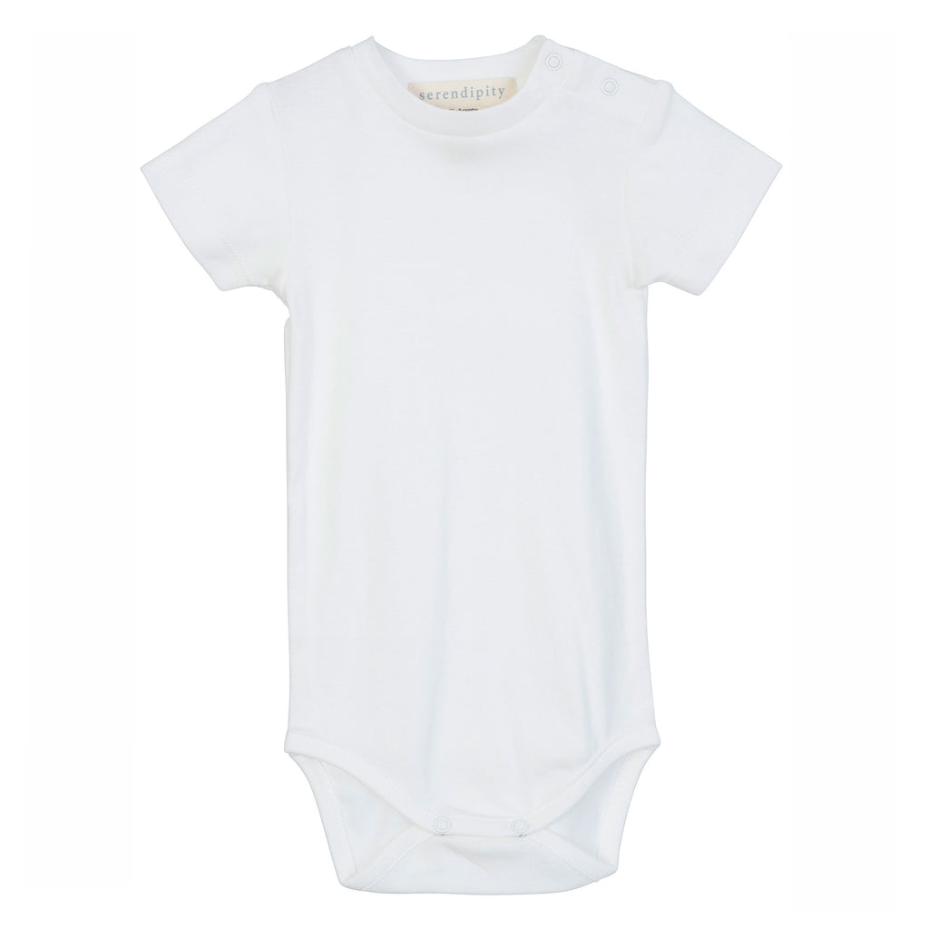 Organic Cotton Baby Body Short Sleeve - OffWhite - 0m-2y