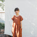 robe enfant en 100% lin pure par Matona, robe fille en lin nautrelle et durable, eden dress