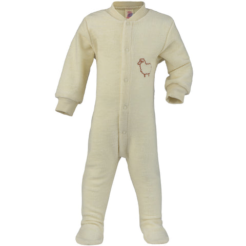 100% laine merinos bio eponge pyjama enfant par Engel Natur chez ARbre Bleu, pyjama laine eponge biologique avec petit mouton