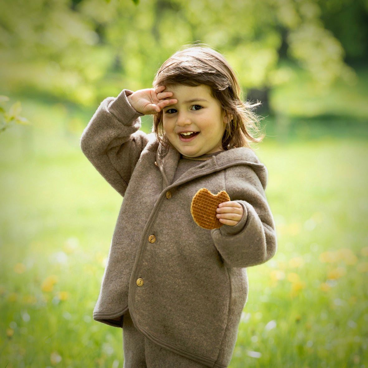 Engel - Organic Merino Wool Fleece Jacket for Kids – Nature's Wild Child