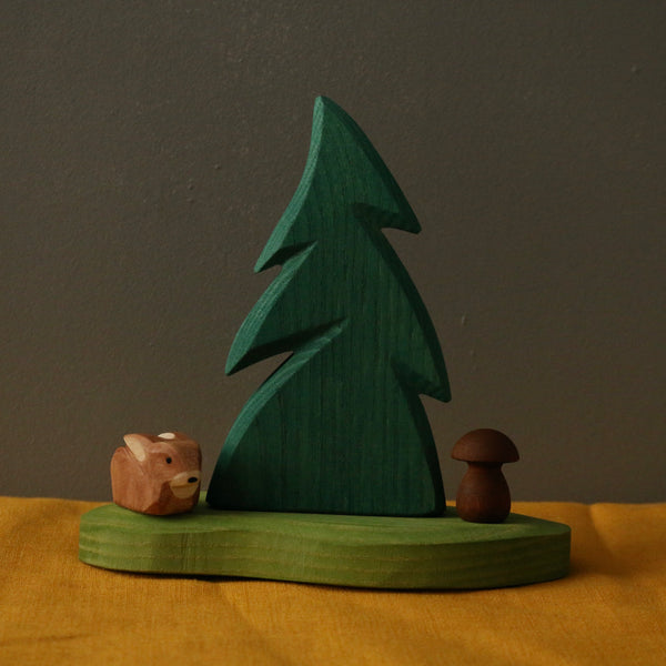 épicéa arbre en bois naturel pour enfants par Ostheimer, jouet en bois inspirés de Waldorf steiner et montessori