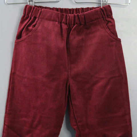 pantalon enfant 100% bio en velours côtelé, fabriqué en allemagne par Lilano