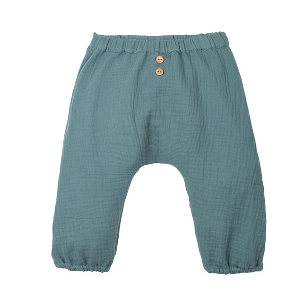 nouvelle collection, pantalon bébé en gaze coton bio par Pure Pure