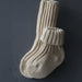 chaussettes long bébés en coton bio par Grödo, ecru chaussettes bébé durable 100% coton biologique