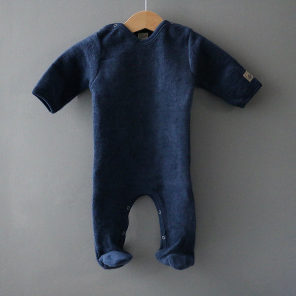 pyjama enfant en laine mérinos peluche bio par Lilano, fabriqué en allemagne