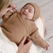 Ensemble nouveau-née bébé tricoté en coton biologique 4 pcs - Crème - 0-3m , nouvelle collection Serendipity Organics