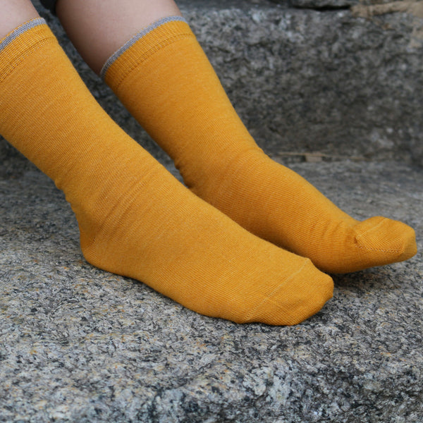chaussettes en laine mérinos biologique par Grodo, chaussettes bio pour enfants laine bio