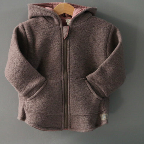 veste en laine merions bio bouillie pour enfant par Lilano, veste laine bouillie enfants par Lilano