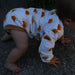 body bébé en coton à manches longues soleil par Siebenklein, body naturel fait à la main en Autrich
