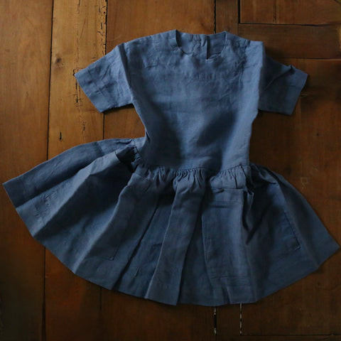 robe enfant en lin coupe ample par As We Grow, slow fashion vêtements enfants durable