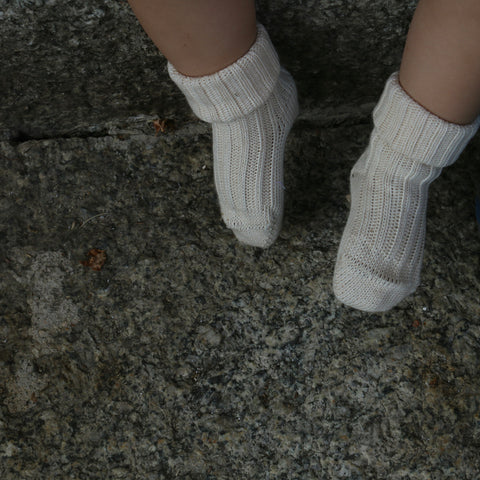 chaussettes bébé en laine mérinos biologique, chaussettes en laine bio bébé, Grödo
