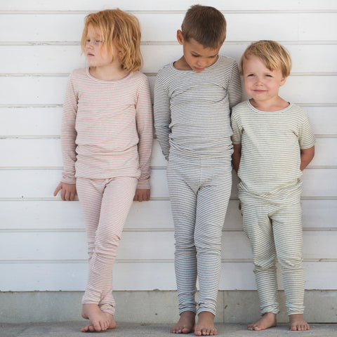 legging enfant rayée en coton bio, coton bio naturel gots certified, colour gris et offwhite, Serendipity Organics