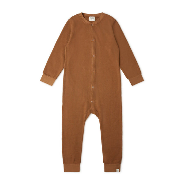 nouvelle collection, pyjama enfant  avec texture waffle en coton biologique par Matona