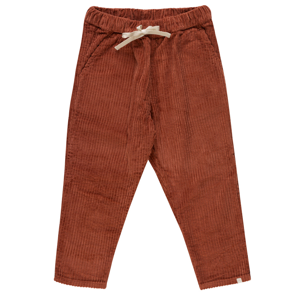 pantalon vintage pour enfants en velours côtelé en coton éco-certifié par Mome, Möme Teixeira Trousers