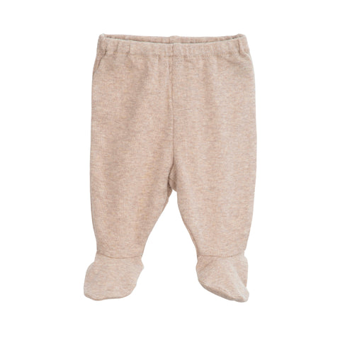 pantalon aux pieds bébé en coton biologique par Serendipity Organics, couleur avoine