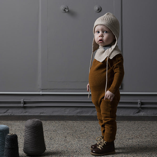 bonnet bébé en 100% alpaga par As We Grow, bonnet bébé tricotée slow fashion