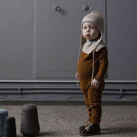 bonnet bébé en 100% alpaga par As We Grow, bonnet bébé tricotée slow fashion