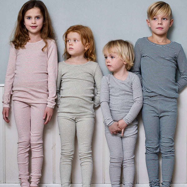 legging enfant rayée en coton bio, coton bio naturel gots certified, colour gris et offwhite, Serendipity Organics