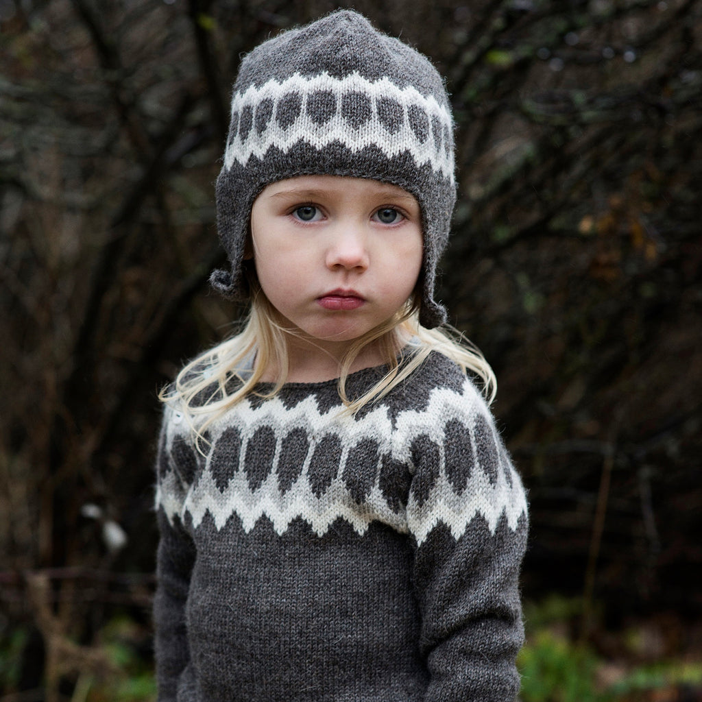 chapeau enfant en alpaga bébé, trés douce, chapeau tricoté semi à la main, Serendipity Organics, chapeau style nordique 