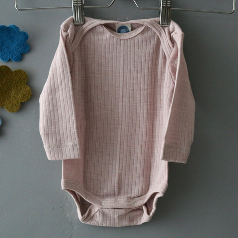 Cosilana body bébé en laine, soie et coton bio, body bébé biologique equitable et durable mélange des soie laine merinos et coton, body bébé fille
